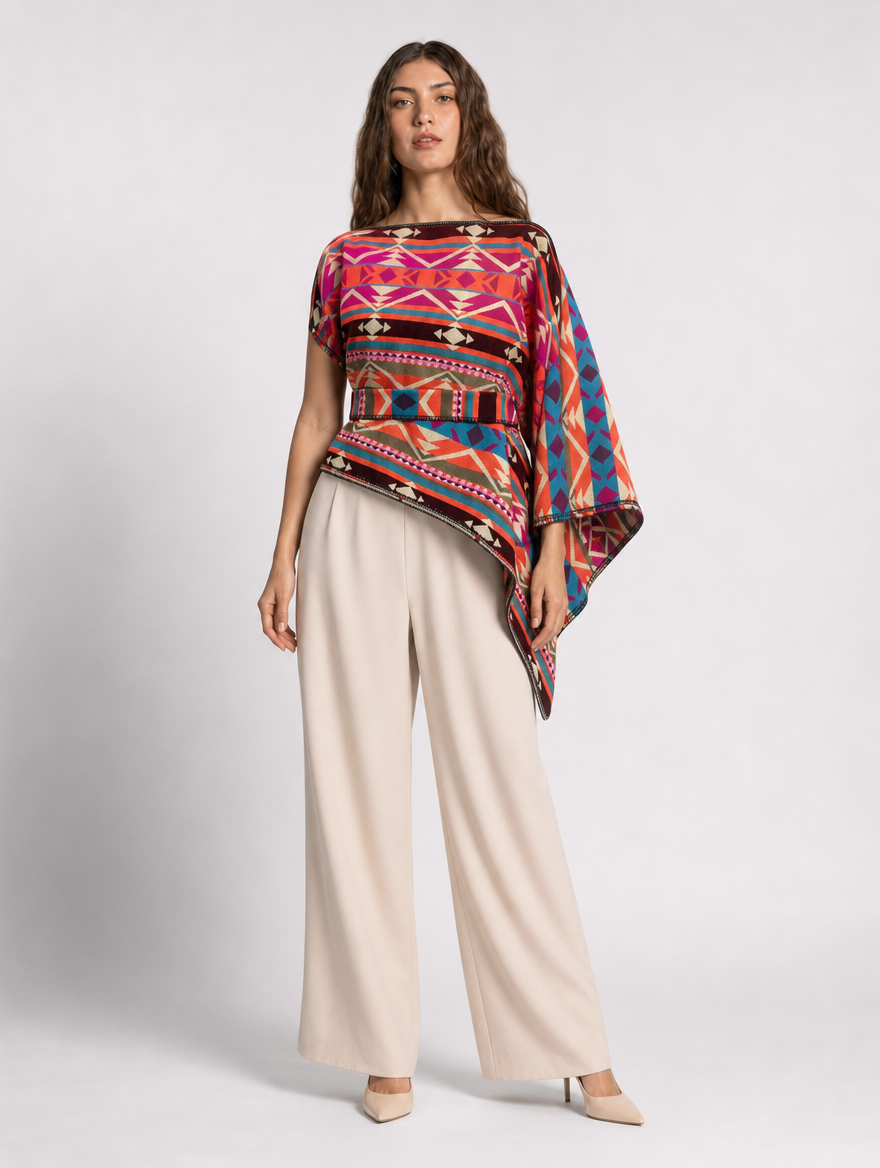 Nina doble faz - cara coral con fajon, frontal