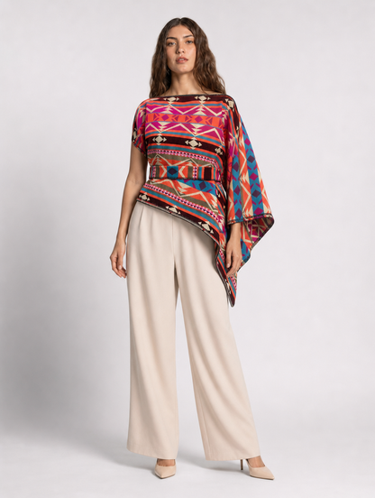Nina doble faz - cara coral con fajon, frontal