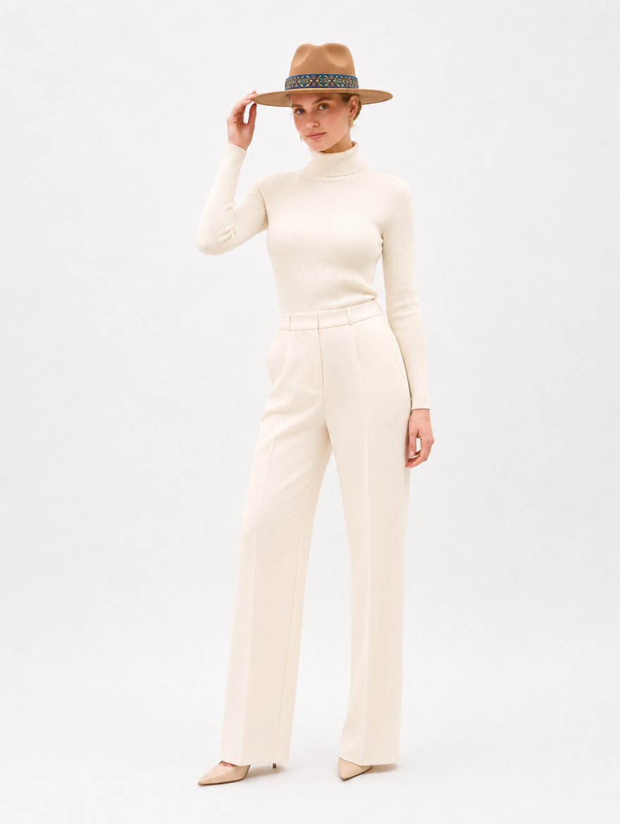 Qocha sombrero camel - tres cuartos