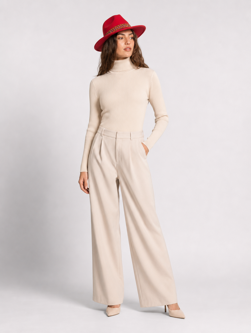 Paqari sombrero rojo - pose editorial
