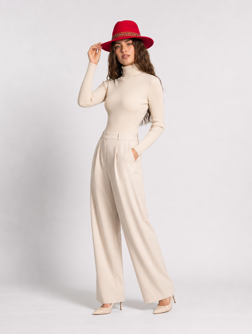 Paqari sombrero rojo - tres cuartos