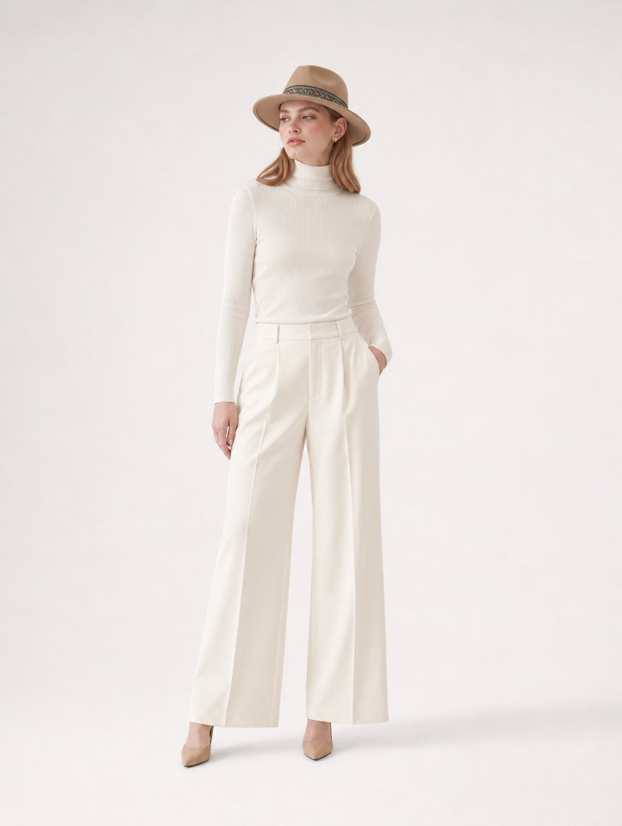 Waylla sombrero beige - pose editorial