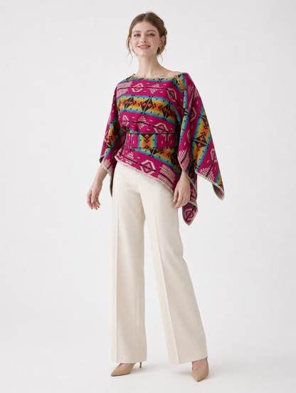 Amaru doble faz - cara fucsia con fajon, tres cuartos