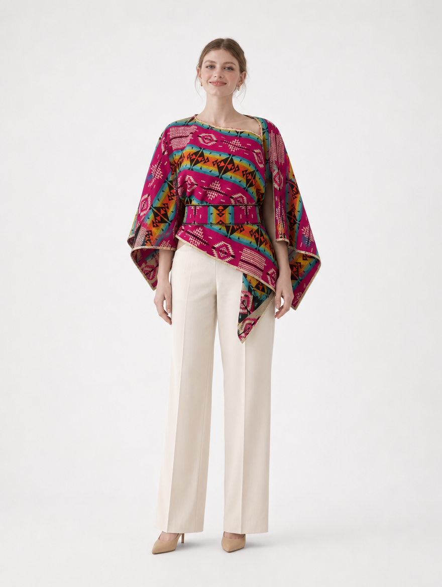 Amaru doble faz - cara fucsia con fajon, frontal