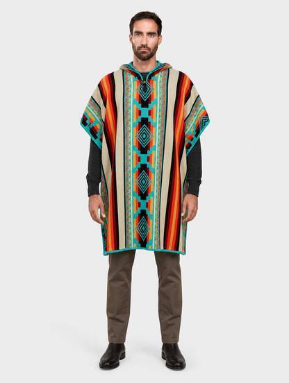 APU ruana con capucha unisex - hombre, frontal