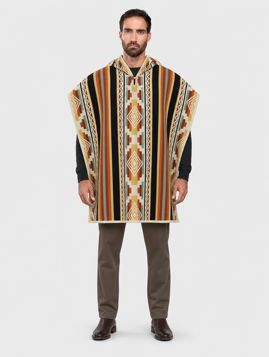RUMI ruana con capucha unisex - hombre, frontal