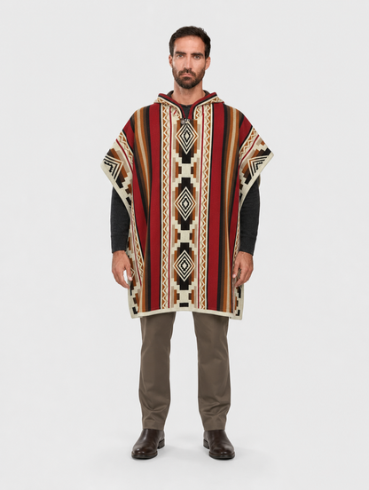 WAYRA ruana con capucha unisex - hombre, frontal